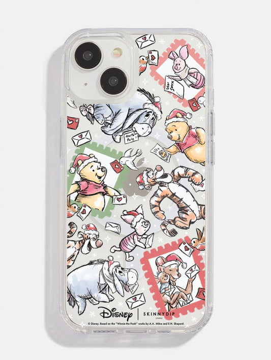 Disney Christmas Pooh Stamp MagSafe iPhone Case