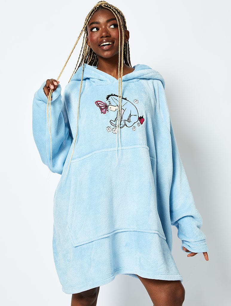 Disney Eeyore Blanket Hoodie in Blue