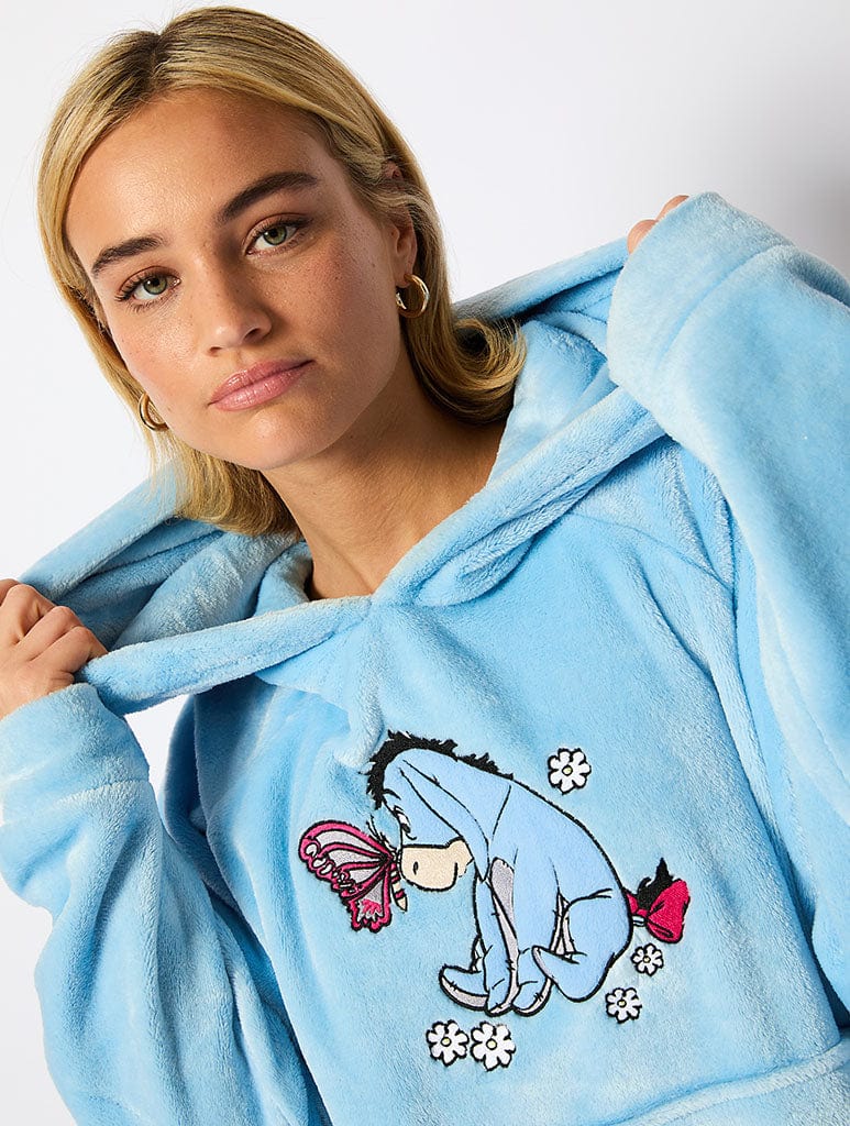 Disney Eeyore Blanket Hoodie in Blue