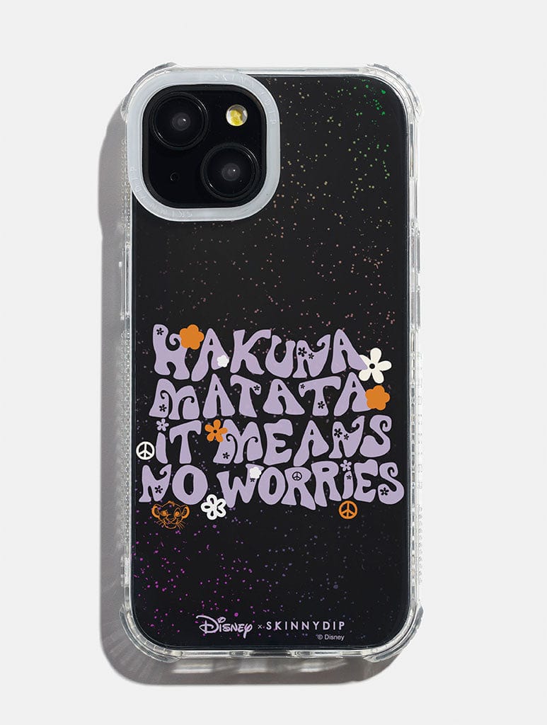 Disney Hakuna Matata Glitter Shock iPhone Case