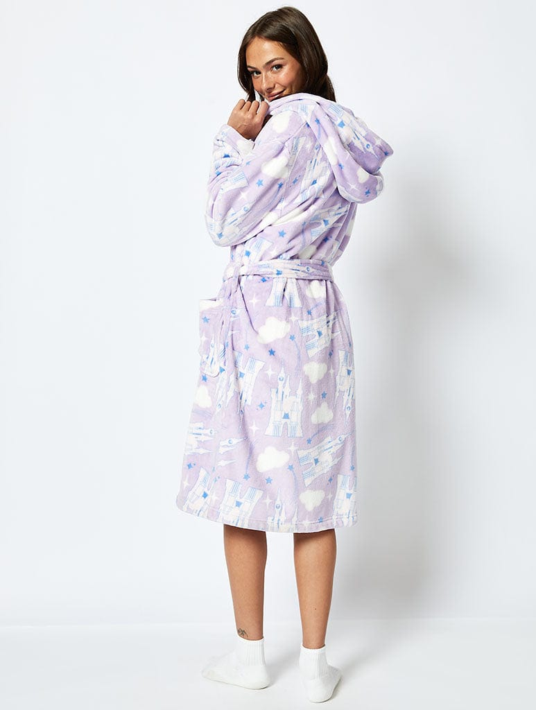 Disney Living In a Fantasy Print Dressing Gown in Lilac