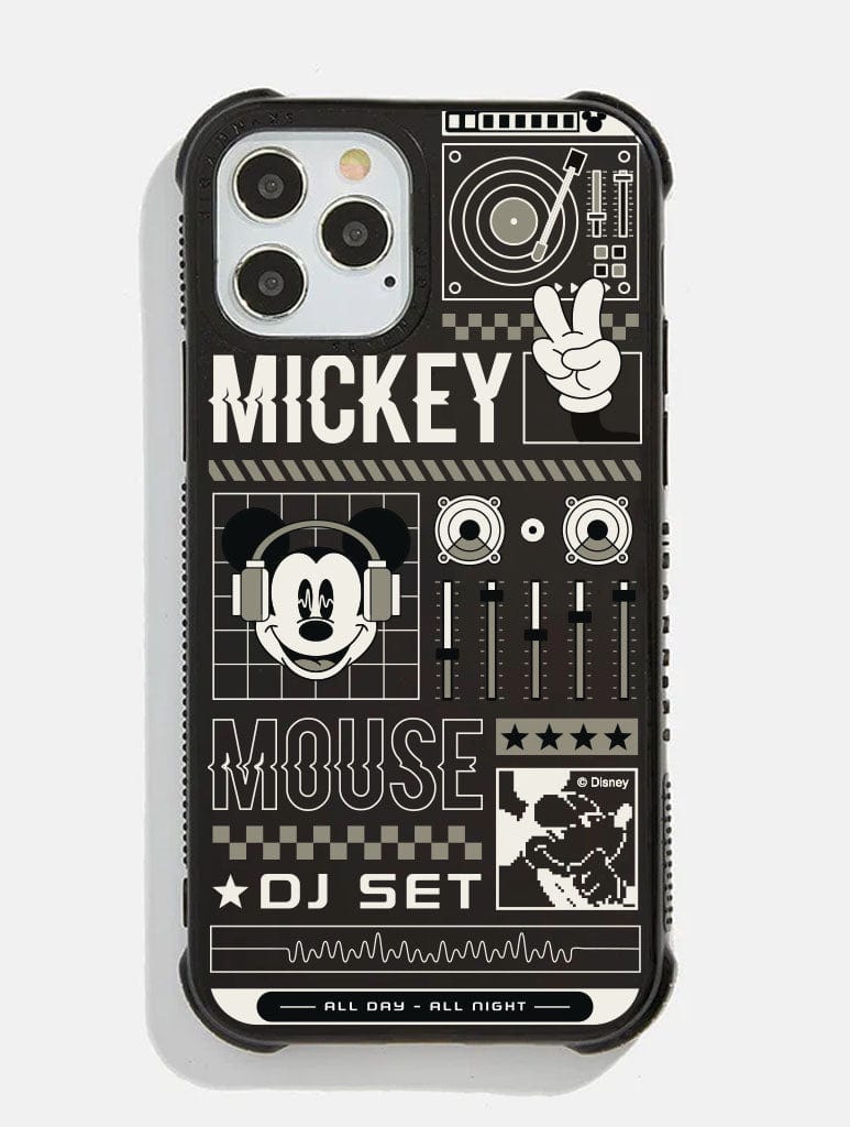 Disney Mickey Mouse DJ Black Shock iPhone Case