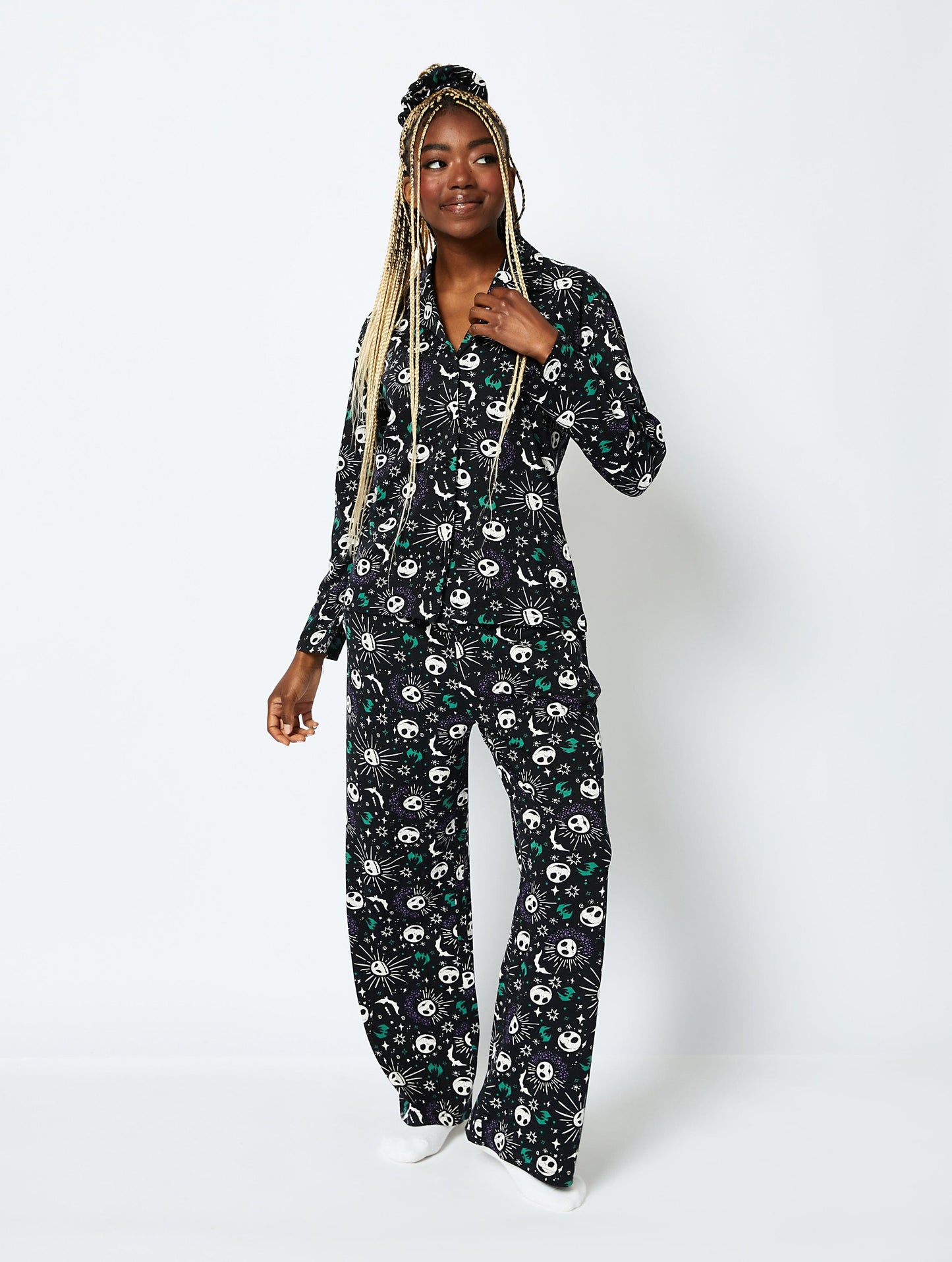 Disney Nightmare Before Christmas Jack Pyjama Set in Black