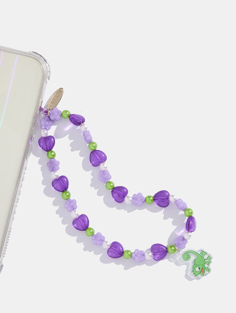 Disney Pascal Lilac Beaded Phone Strap