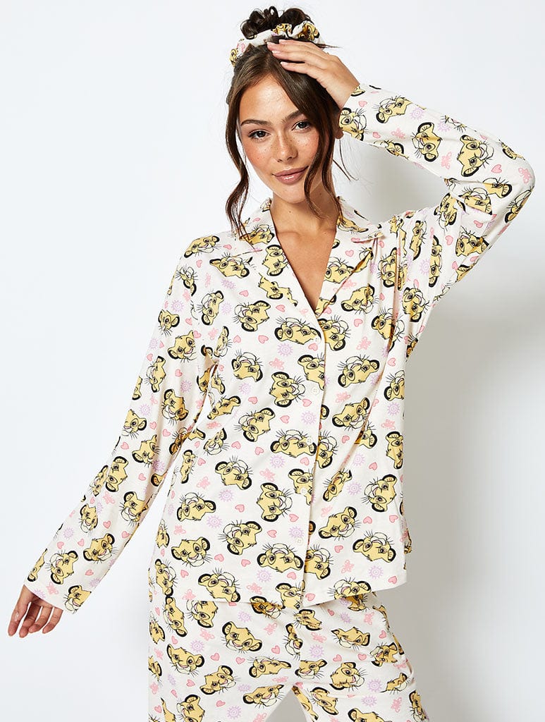 Disney Simba Pyjama Set in Cream