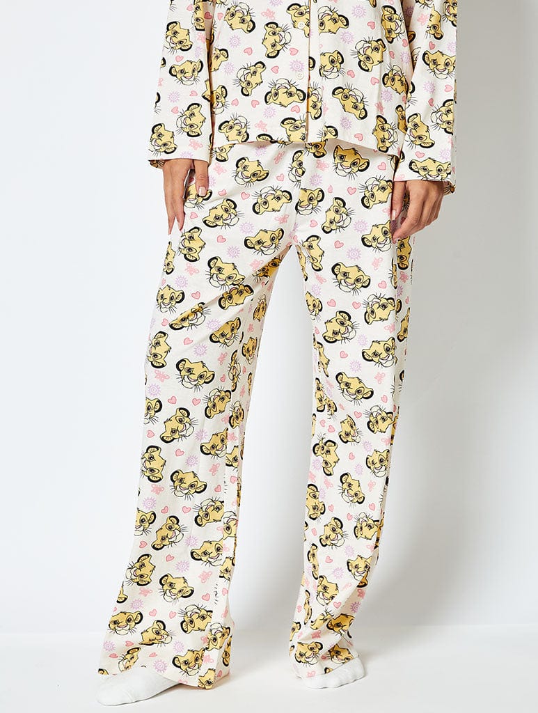 Disney Simba Pyjama Set in Cream