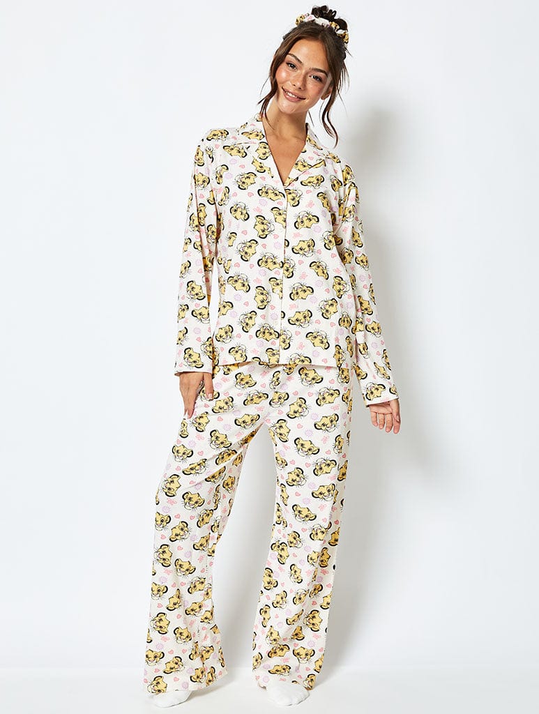 Disney Simba Pyjama Set in Cream