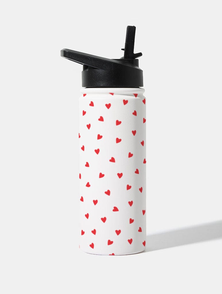 Ditsy Heart 18oz Stainless Steel Water bottle