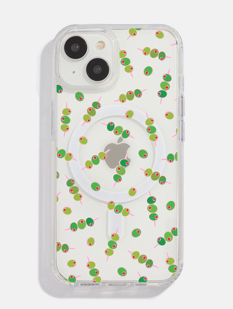 Ditsy Olives MagSafe iPhone Case