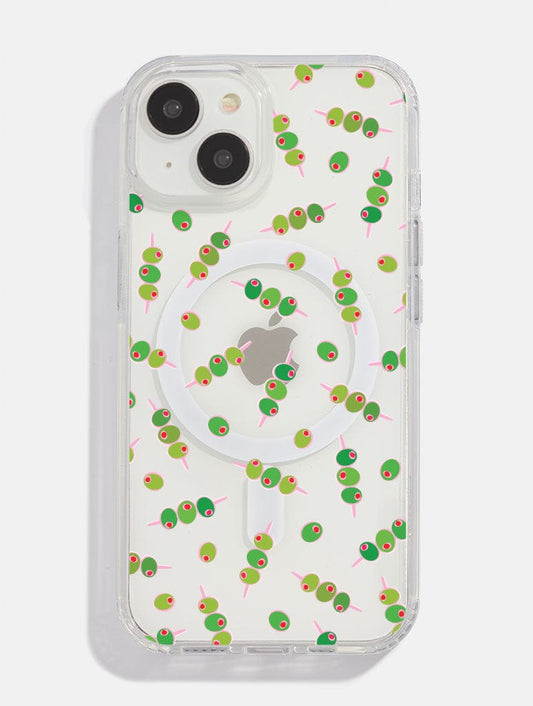 Ditsy Olives MagSafe iPhone Case
