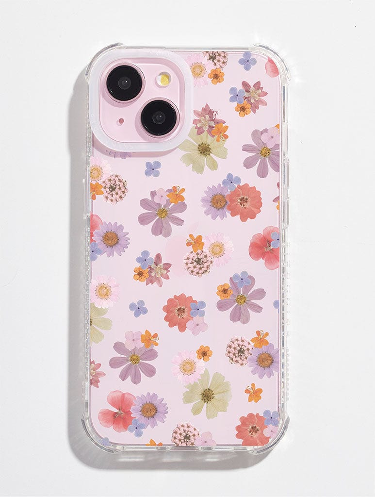 Ditsy Pressed Flower Shock iPhone Case