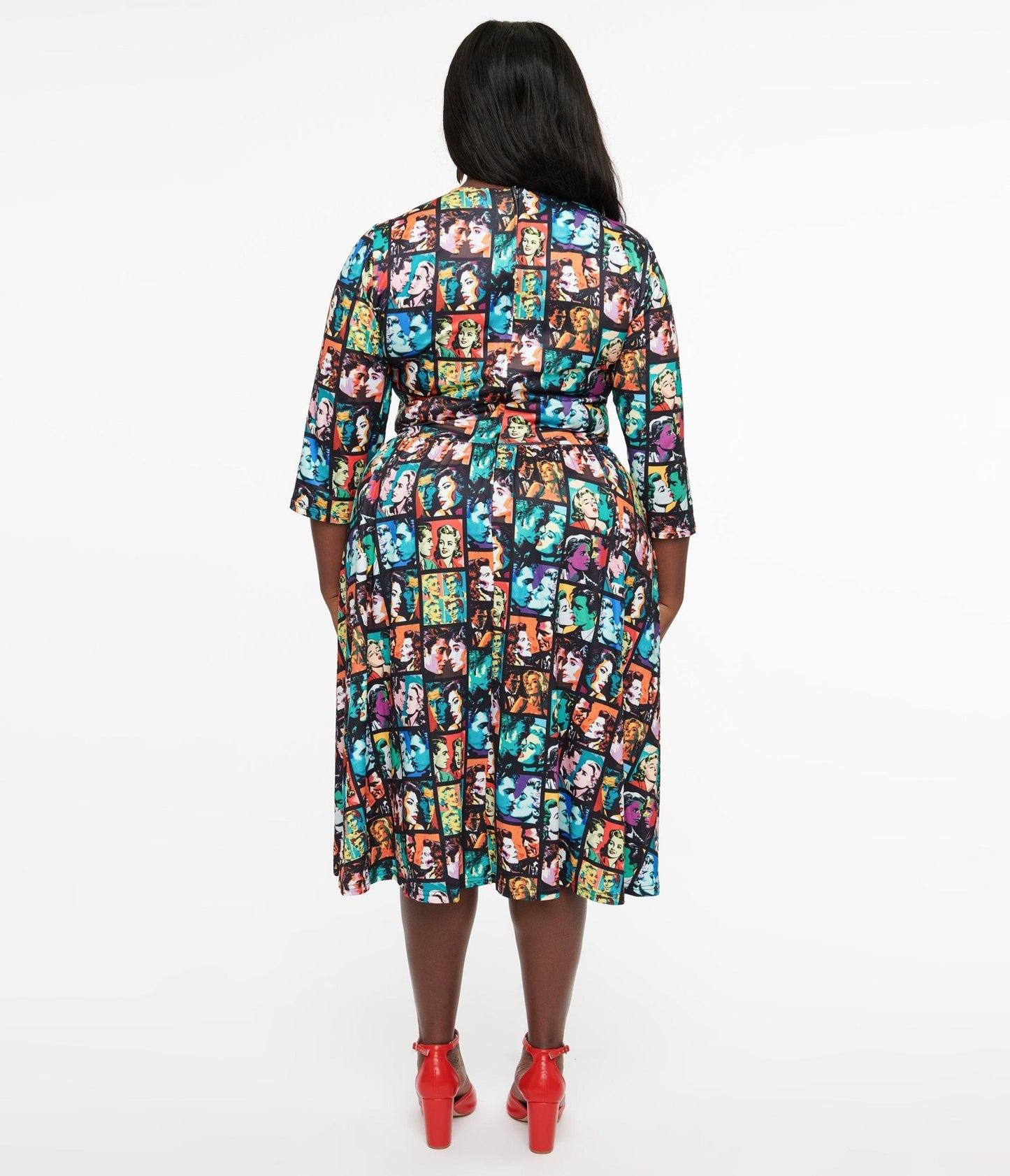 Dolly & Dotty 1950s Vintage Romance Print Billie Fit & Flare Dress