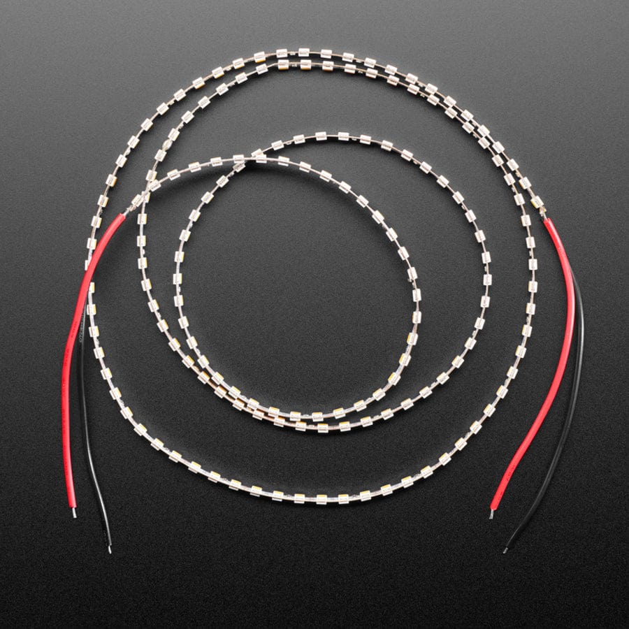 Double-Sided Single Color 12V LED Strip - Warm White 3000K - 1m