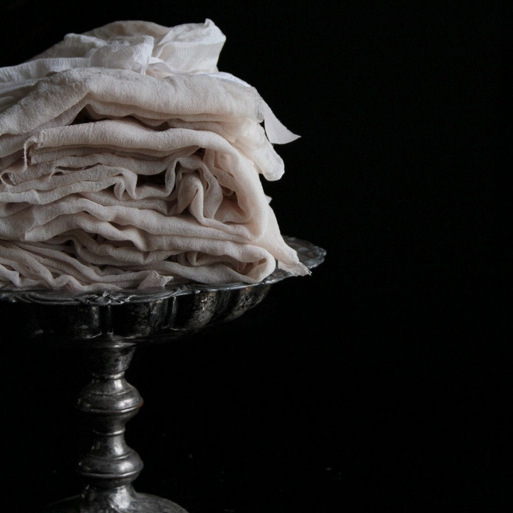 Pearl/Dove {Sheer Silk Runner}