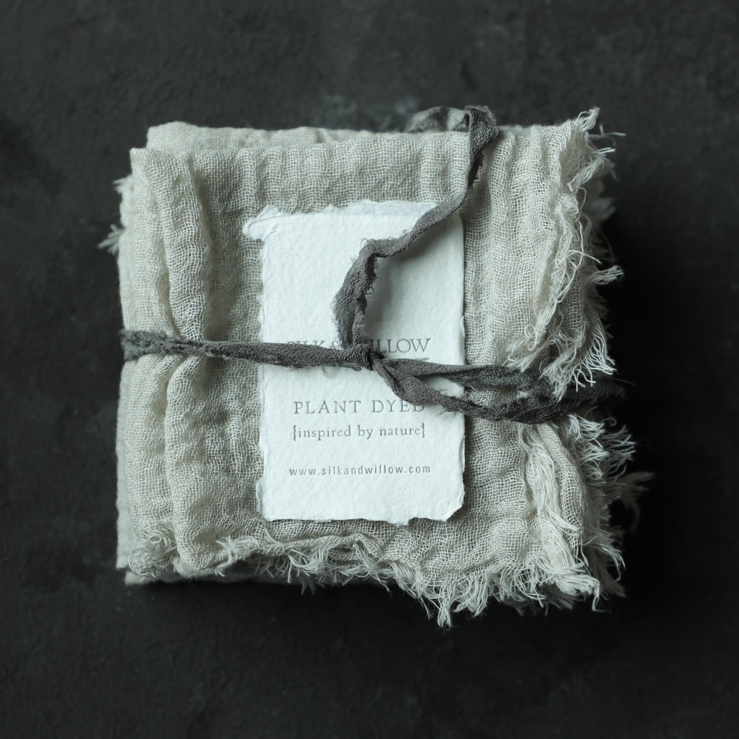 Dove Gray / Plant Dyed Napkin Sets