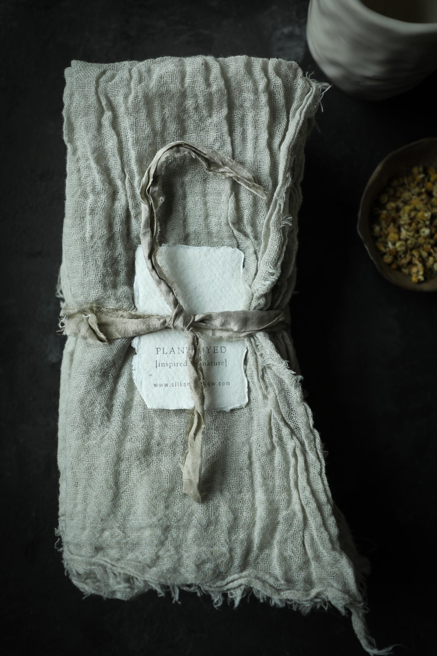 Dove Gray / Plant Dyed Napkin Sets