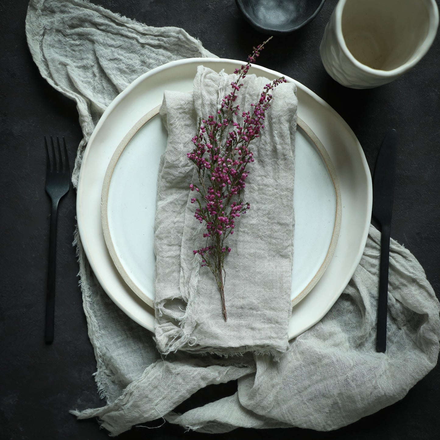 Dove Gray / Plant Dyed Napkin Sets