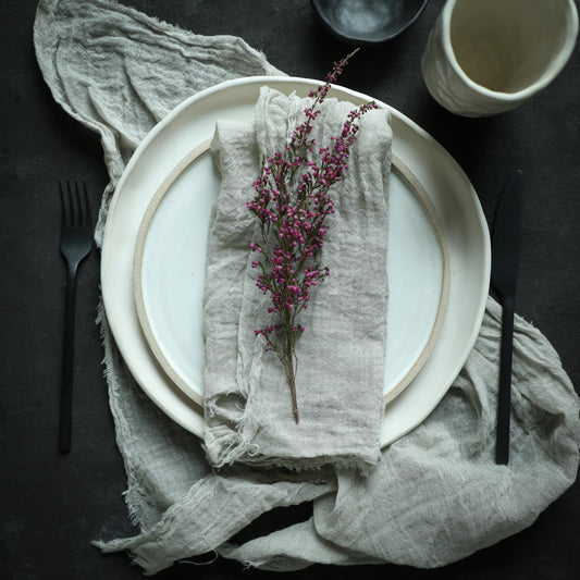 Dove Gray / Plant Dyed Napkin Sets