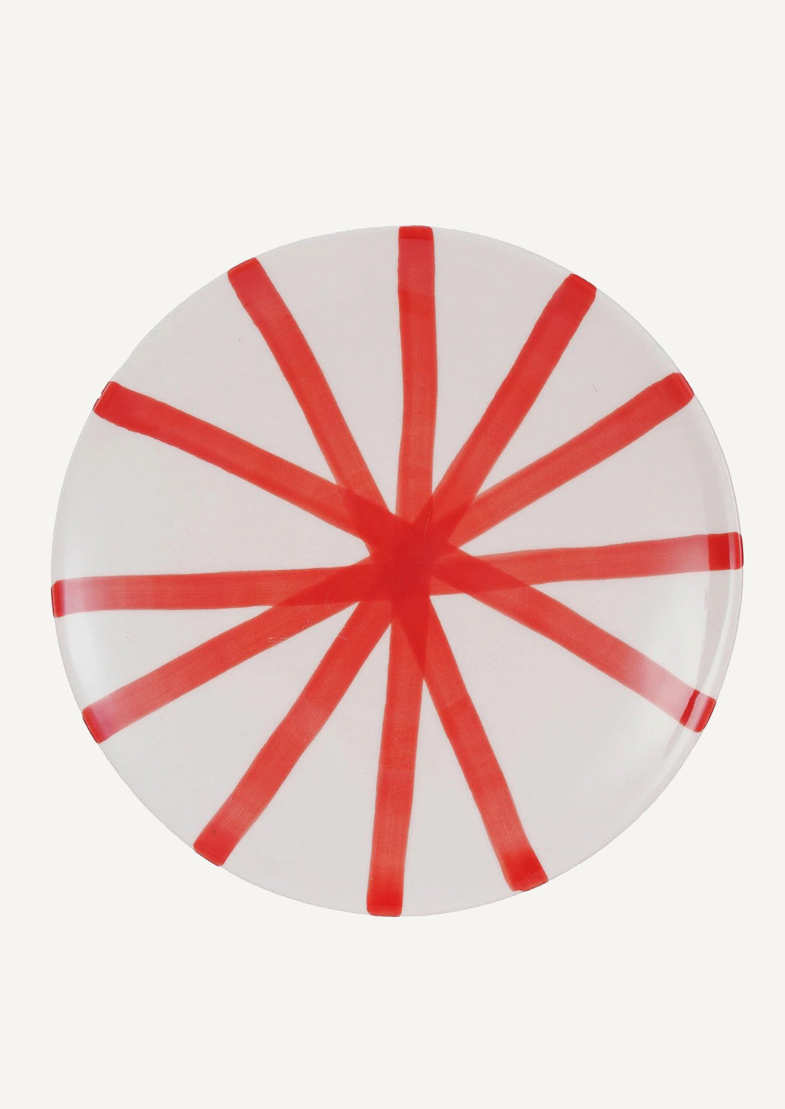 Cherry Stripe Ceramic Pedestal