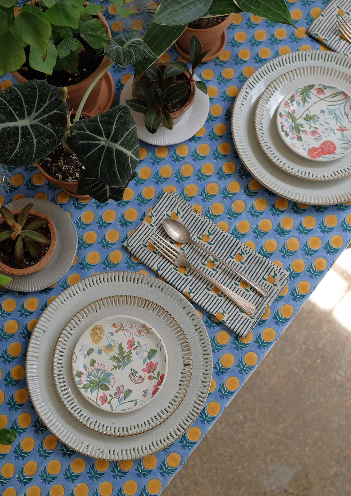 Richa Block Printed Tablecloth