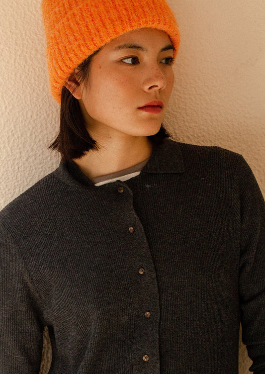 Plush Rib Knit Beanie