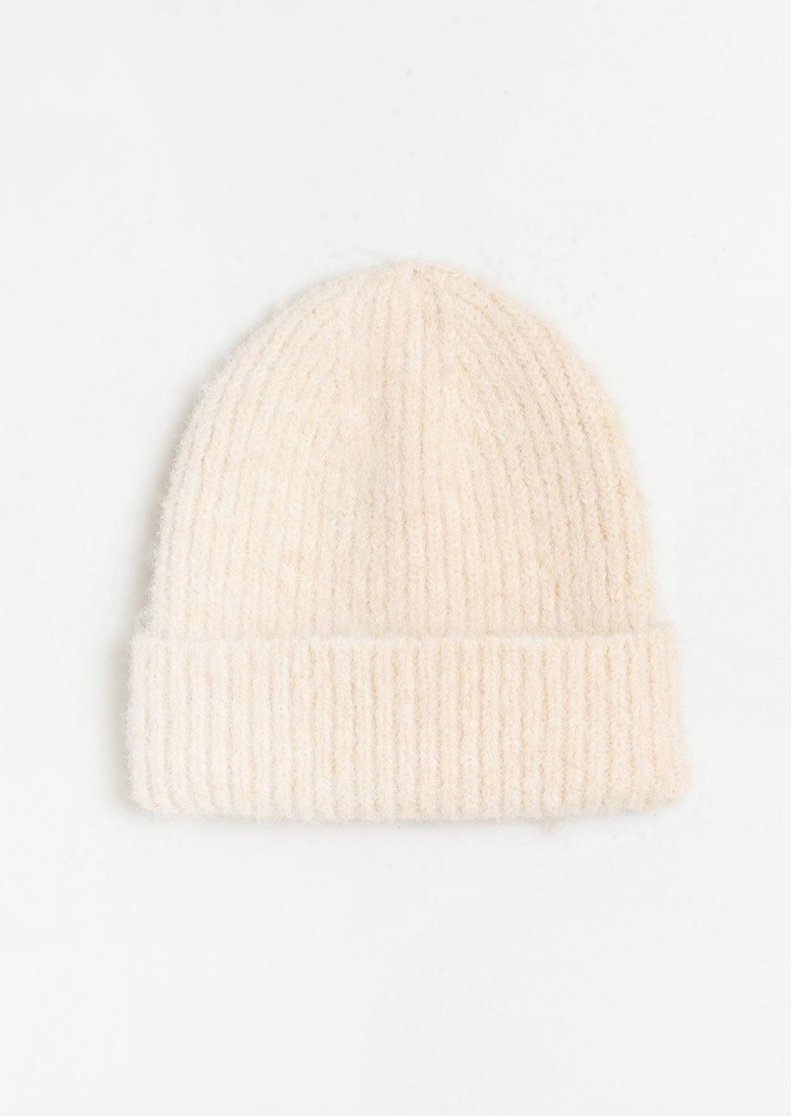 Plush Rib Knit Beanie