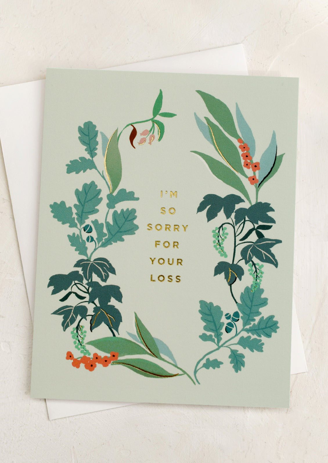 Floral Sorry For Your Loss Card