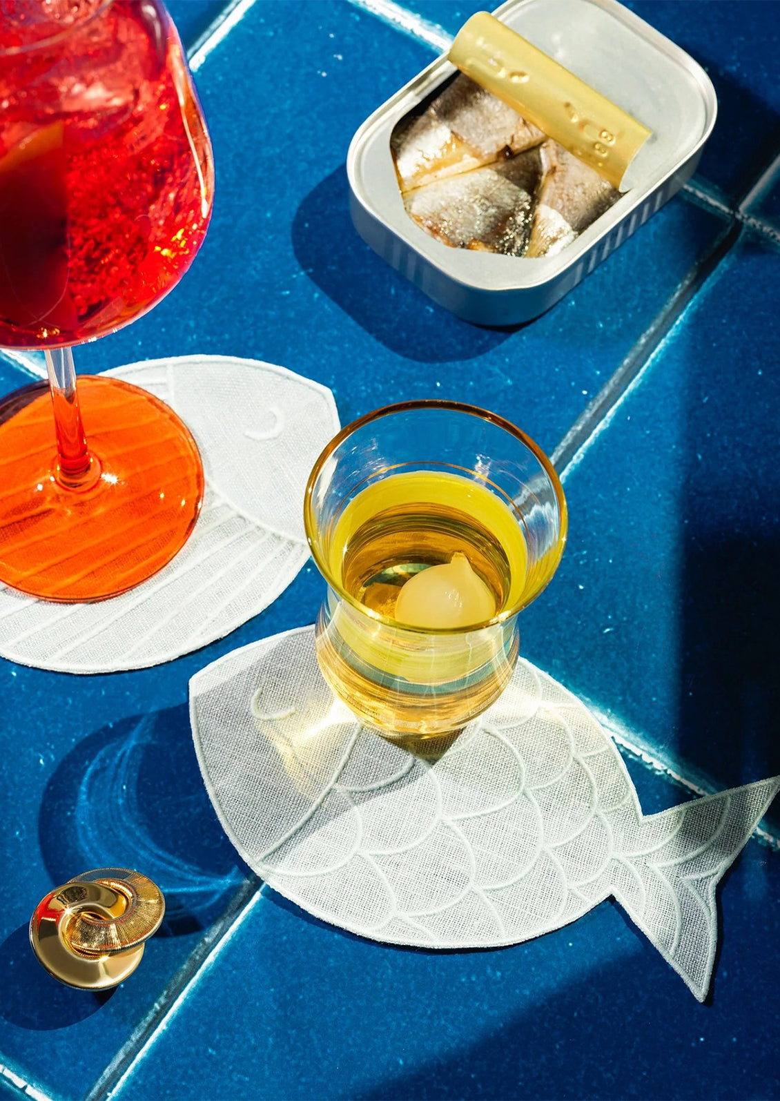 Sardine Linen Cocktail Napkins