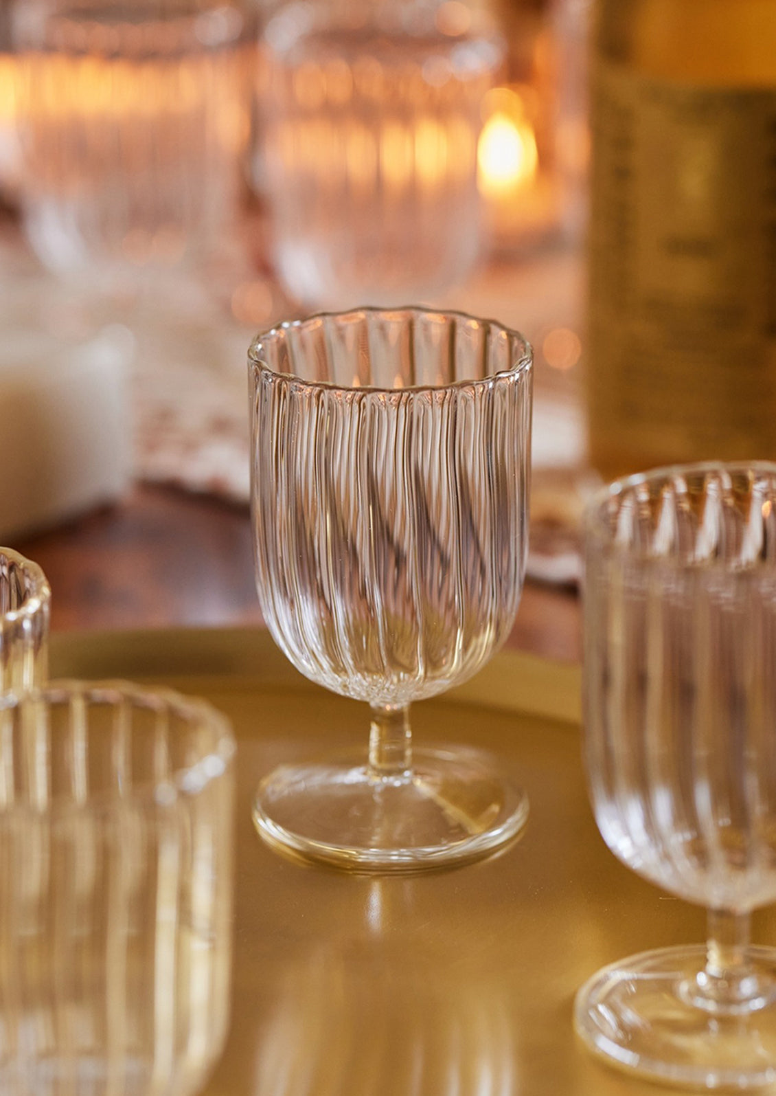 Otto Fluted Glass Stemware