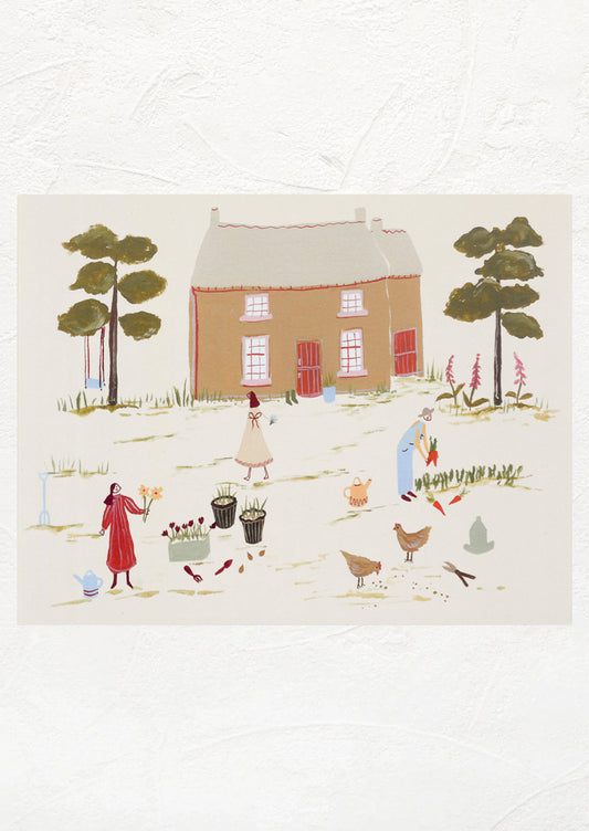 Down At The Farm Print