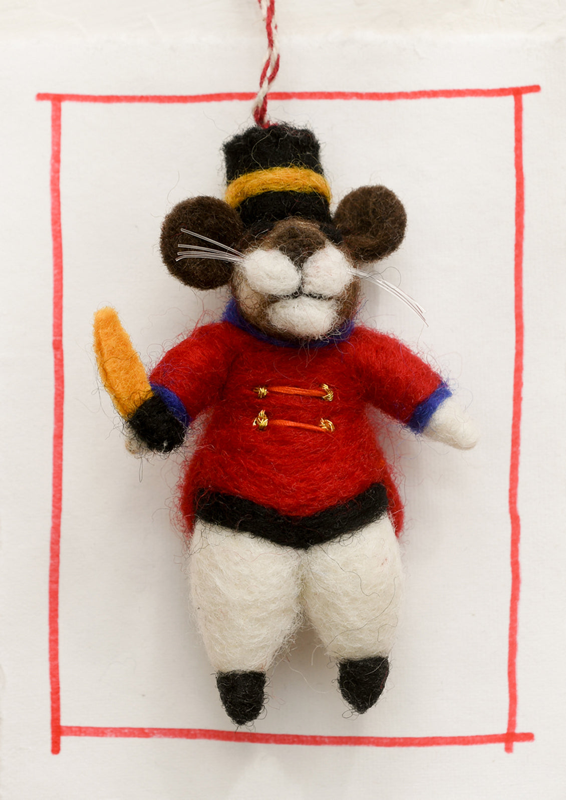 Drum Major Mouse Ornament