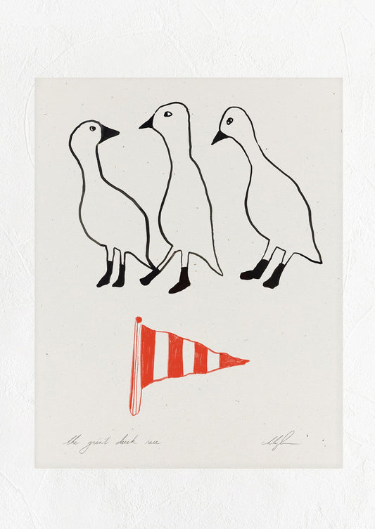 The Great Duck Race Print