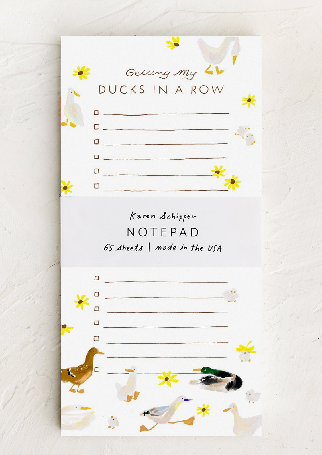 Ducks In A Row Notepad