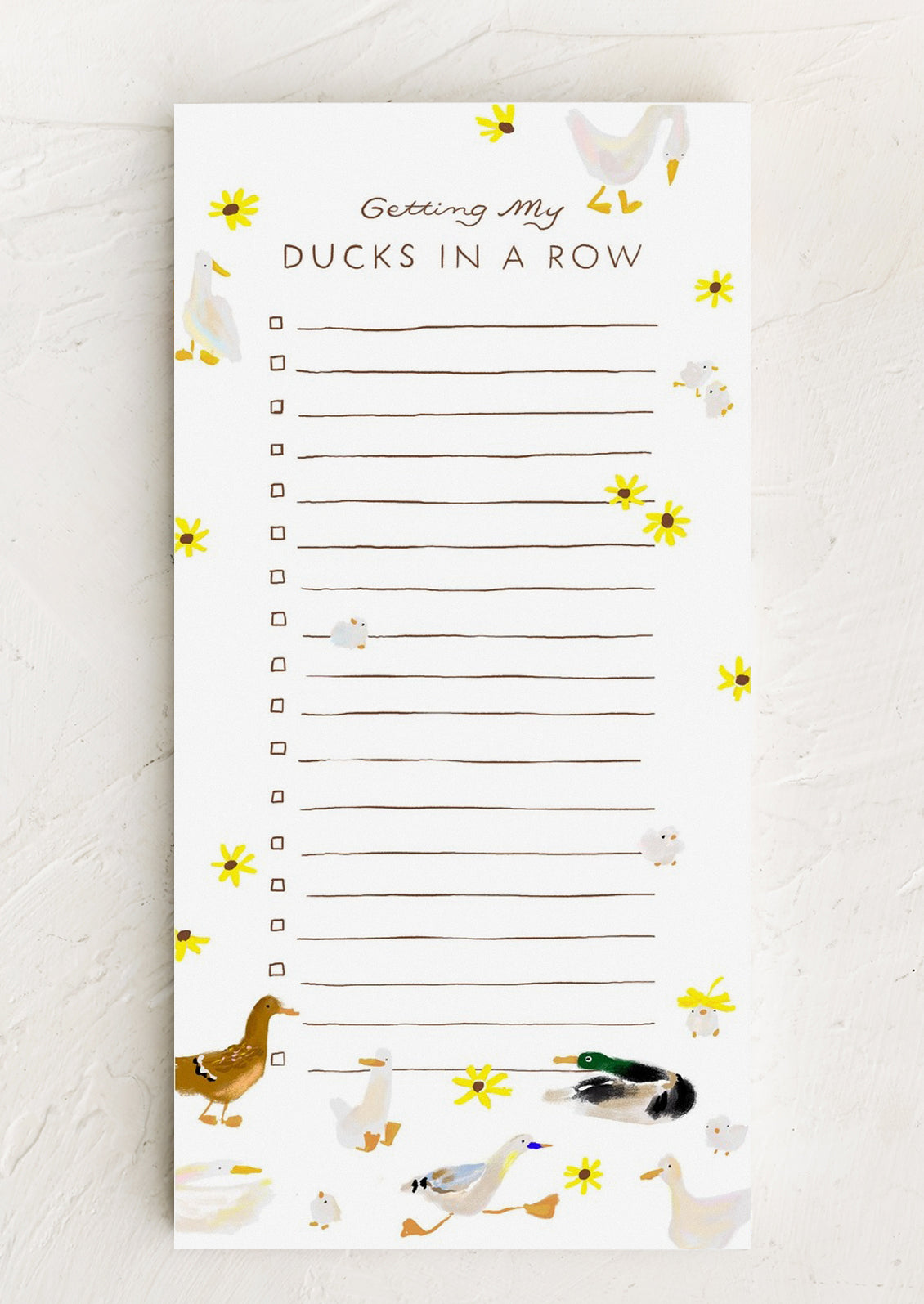 Ducks In A Row Notepad