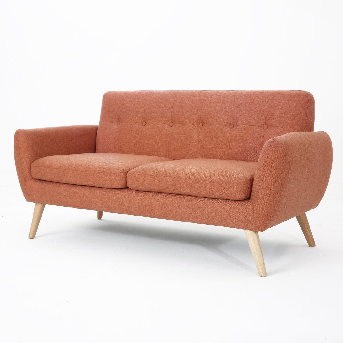 Dusk Loveseat with Button-tufted Backrest