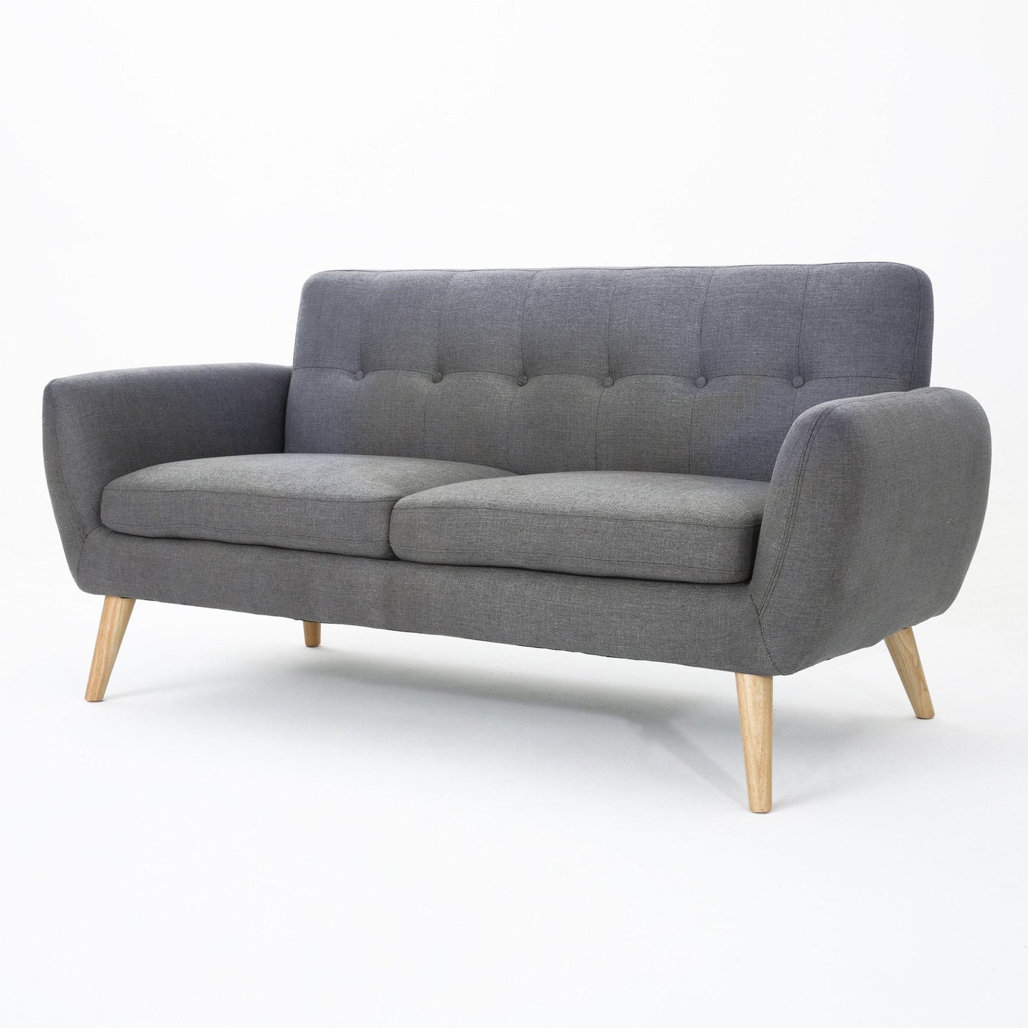 Dusk Loveseat with Button-tufted Backrest