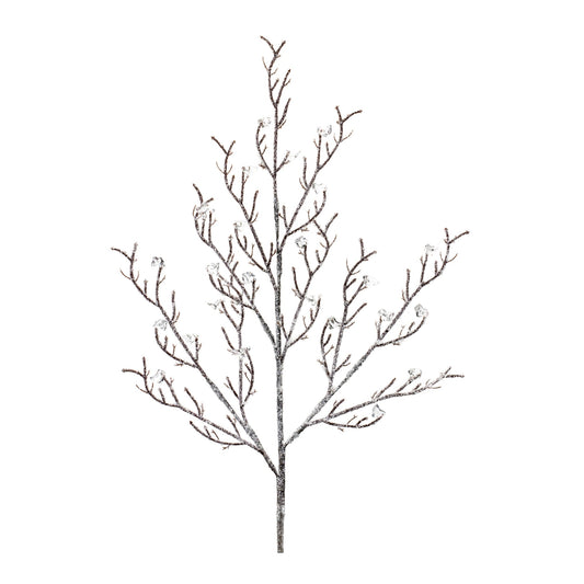 Flocked Ice Branch, Set of 12