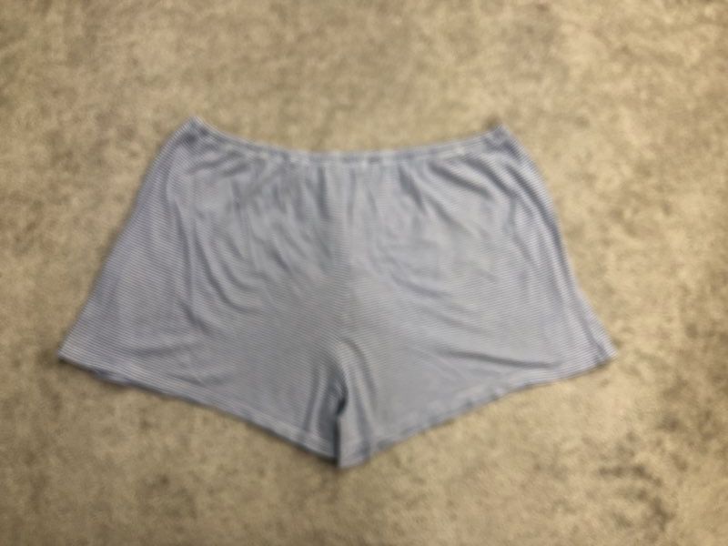 Polo By Ralph Lauren Shorts Womens X Large Blue Casual Sweat Shorts Pinstripe