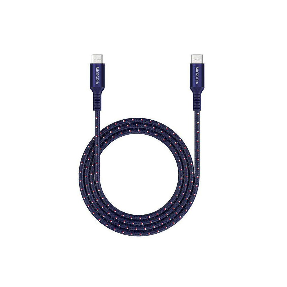 Microdia ExeCable Tweed PD100W USB-C Cable 1.3m (Navy)