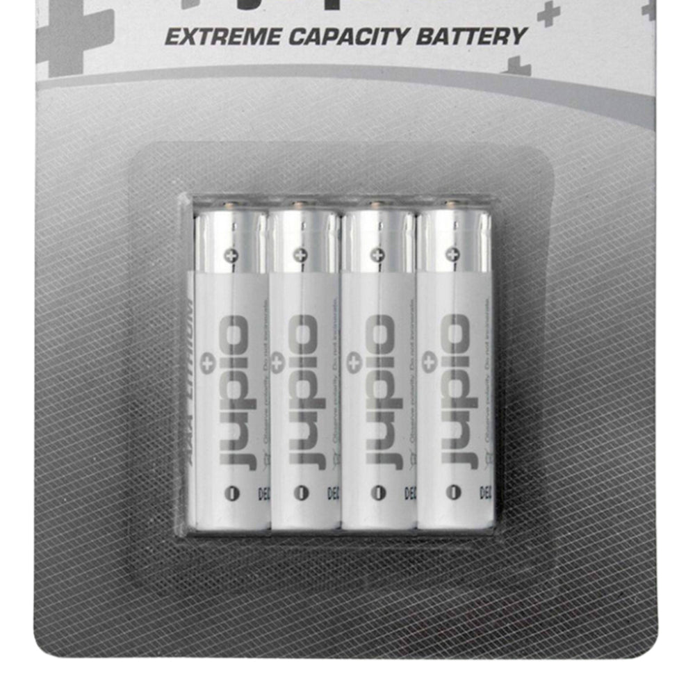Jupio 4-Pack Non-Rechargeable Lithium Batteries AAA VPE-14