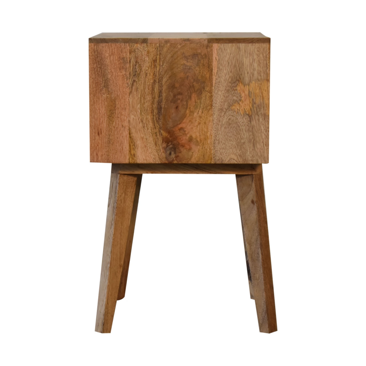 Arcanist Bone Inlay Bedside with 2 Drawers and Wood Frame