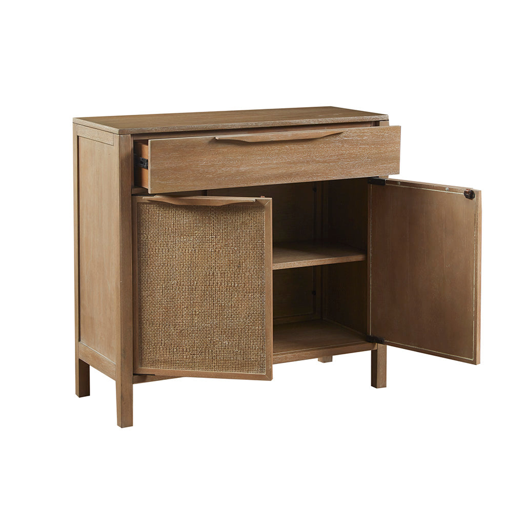 Accent Chest with Drawer and Cane Webbing Doors