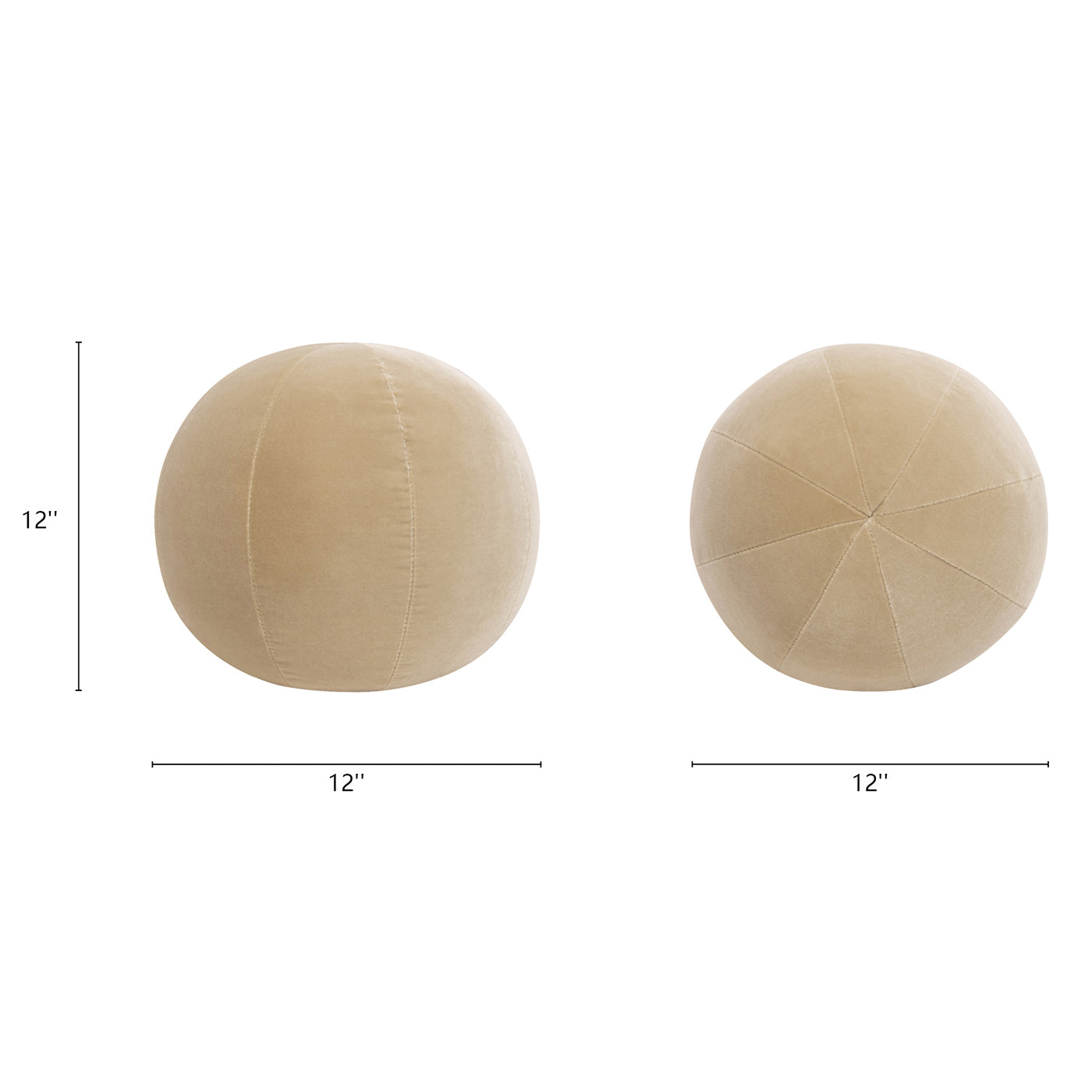 Eclipsee 12" Round Sphere Accent Ball Throw Pillow
