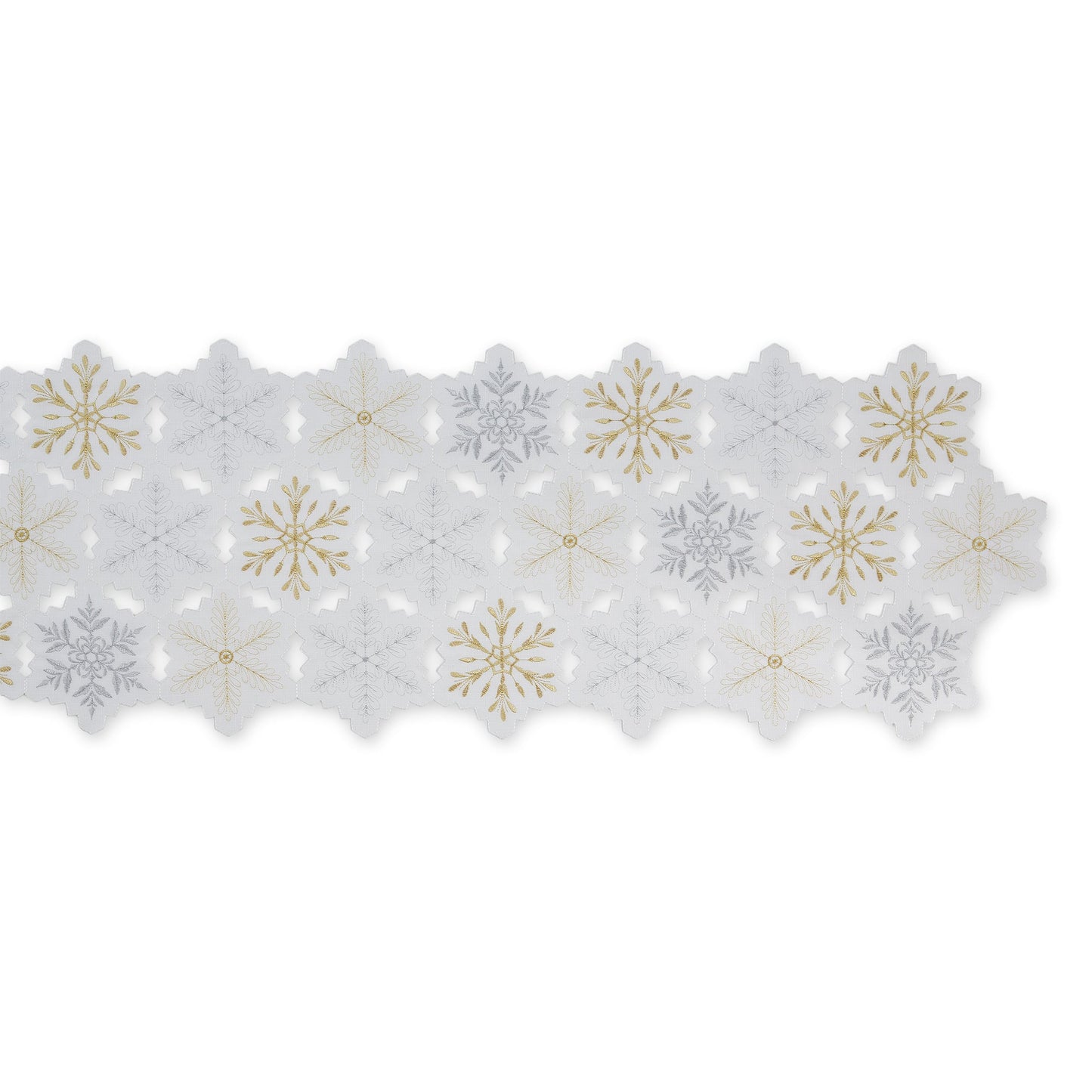 Snowflakes Embroidered Table Runner 14X54