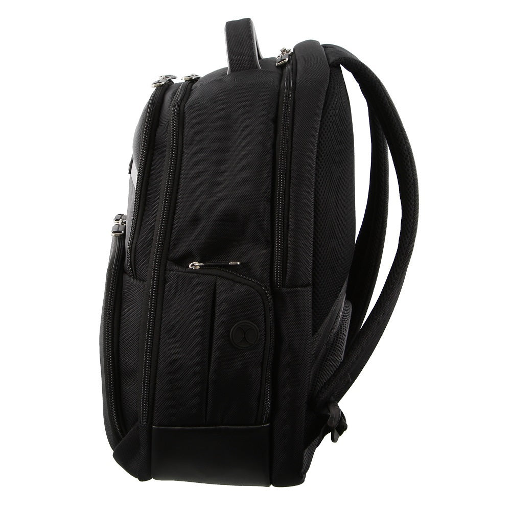 Pierre Cardin 30L 15" Laptop Backpack Travel Luggage RFID (Black)