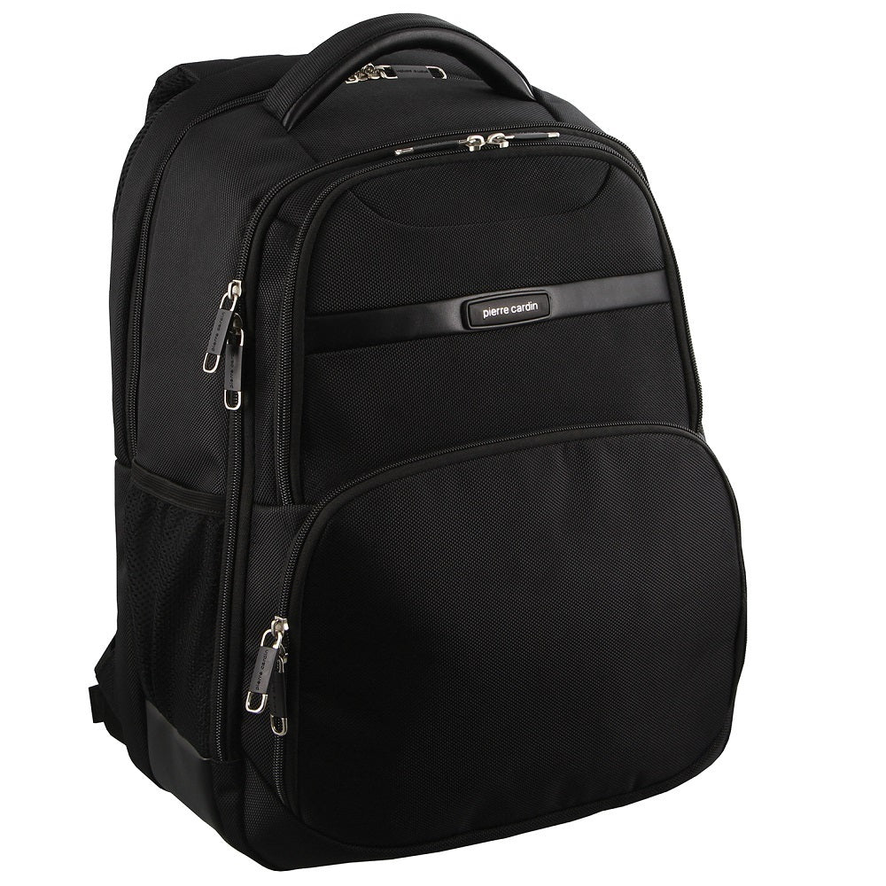 Pierre Cardin 30L 15" Laptop Backpack Travel Luggage RFID (Black)