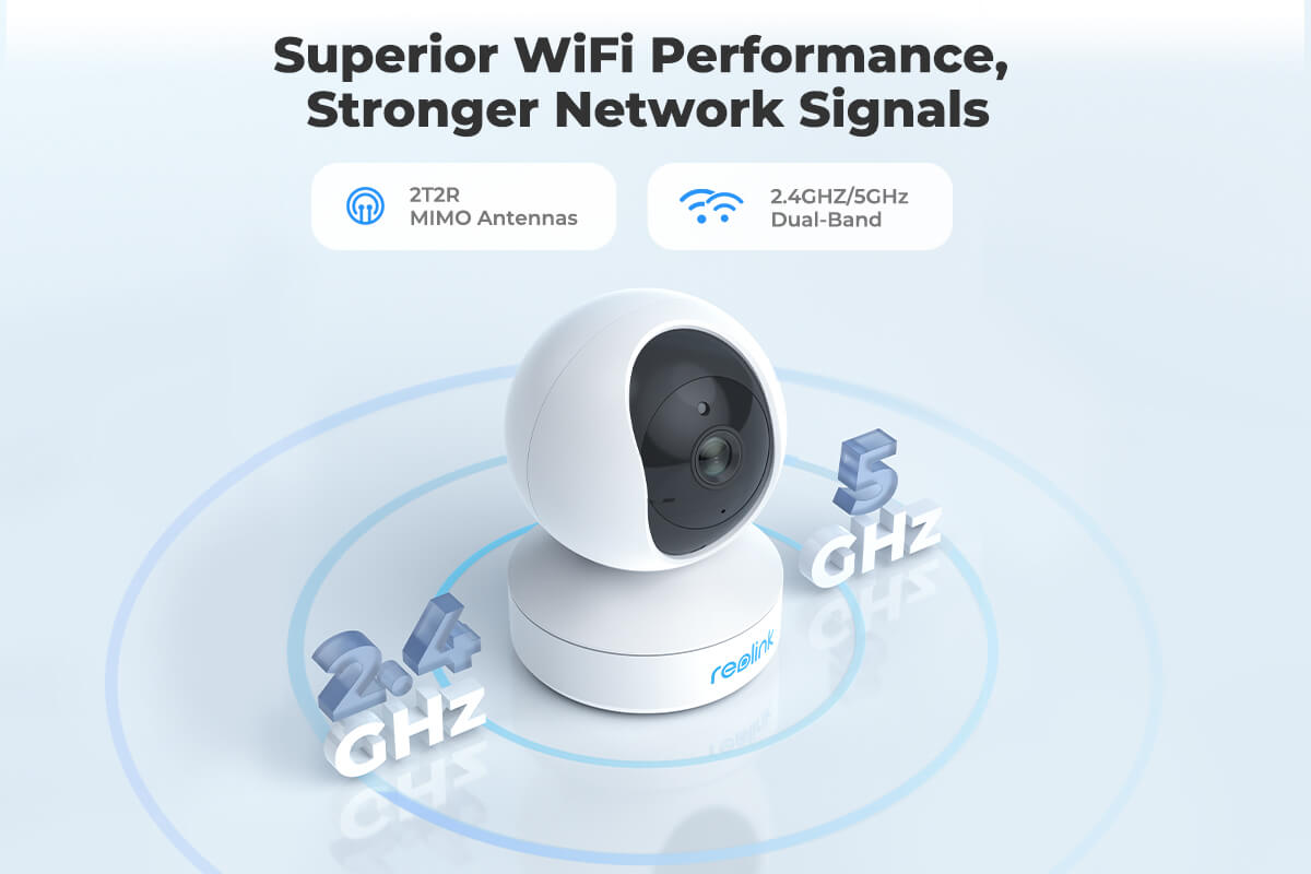 Reolink Indoor 4MP PTZ WiFi Security Camera E1 Pro (2 Pack)