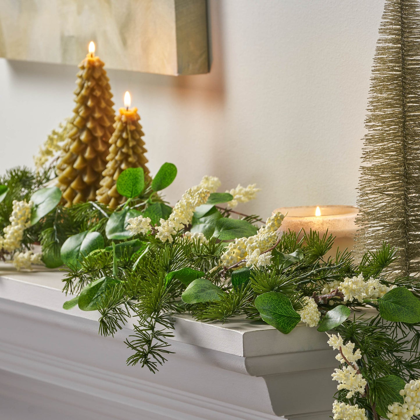 Aveny 5 ft Leaves/Berry Garland