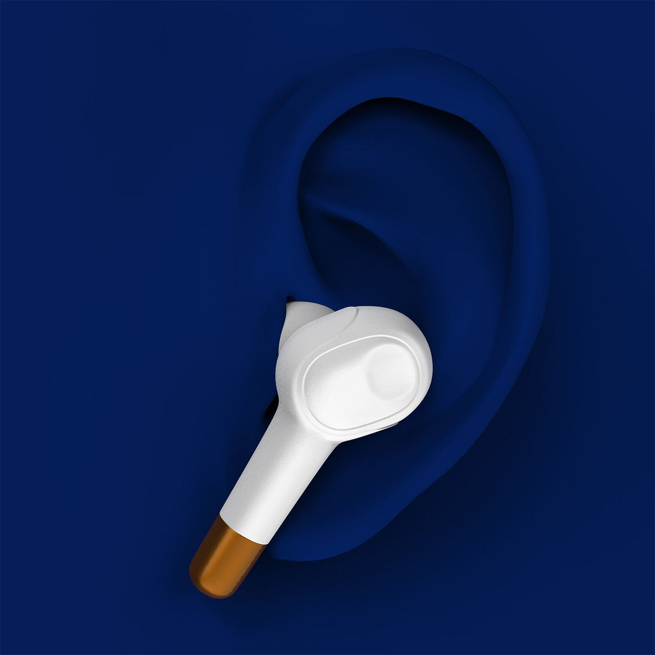 Laser TWS Earbuds - Wireless Charging & Dual Drivers (White)