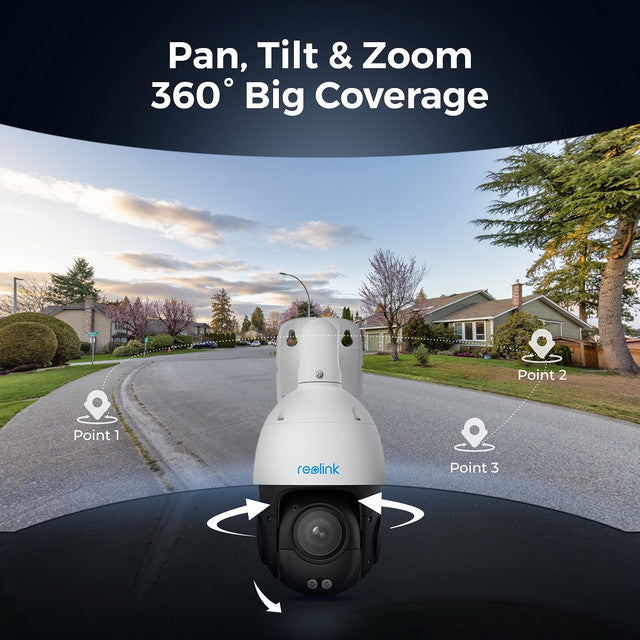 Reolink 4K PTZ PoE Security Camera with 16X Optical Zoom RLC-823S2